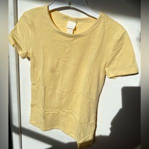 plain light yellow h&m tee